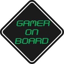5in x 5in Gamer On Board Magnet Car Truck Vehicle Magnetic Sign picture
