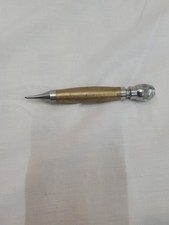 Vintage Brass Plumb Bob Nicely Machined White & Red Brass picture