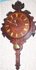 Unusual Walnut Victorian Regulator Clock picture