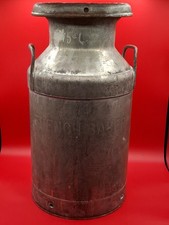 Vintage French Bauer Cincinnati Ohio Metal Milk Can Dairy Farmhouse Decor picture