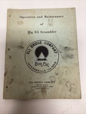 ELI BRIDGE COMPANY SCRAMBLER Amusement  Ride Operation/Maintenance Manual~1970s picture