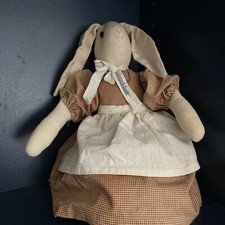 Vtg RareVilleroy& Boch Toy Cloth Bunny Rabbit /Flexible Knees And Elbows 12”tall picture