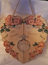 Raphael Tuck & Sons Valentine Large Hanging Fold Out Heart Victorian  picture