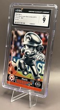 2017 Mario Sports Superstars Amiibo Card - #81 Metal Mario Soccer - CGC 9 MINT picture