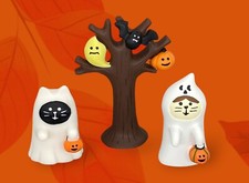 Japanese Decole Concombre, Halloween Zakka Pumpkin Cat, NEW, Mini Scene Holiday picture