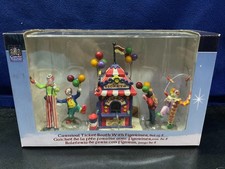 Lemax 2006 Carnival Ticket Booth With Figurines Village Collection #63563 picture