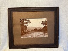 Framed Antique Sepia Landscape Photo Vintage Photograph 042 126 picture