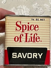 VTG Spice of Life Savory Metal Spice Tin 1 1/4 Ounces Net picture