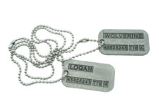 Wolverine Logan X-men Vintage Weapon-X Double-Sided Dog Tag Pendant Necklace picture