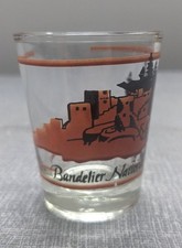 Bandelier National Monument Shot Glass New Mexico Cliff Dwellings Souvenir picture