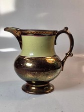  Antique English Copper Lustre Pitcher picture