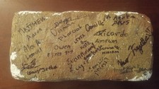 Autographed Believe the Promise Moses Brick picture