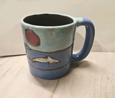Design by Mara Mexico Dolphin Coffee Mug Mexican Art Pottery  picture