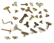Large Lot of Original Antique Clock Keys Winding Key Variety of Styles and Sizes picture