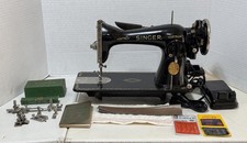 1934 Singer 15-91 Sewing Machine-Includes Feet & Attachments, Manual, SERVICED picture