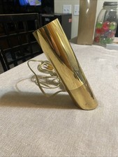 EUC Vintage MCM Underwriters Laboratories Portable Brass Lamp Spot Light picture