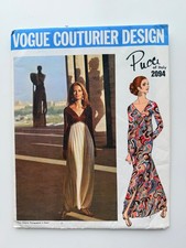 Vintage 1969 Vogue Couturier 2094 Pucci Harem Pajamas Sz 12 B34 Uncut FF picture