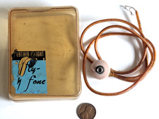 Vintage 1940's  American Airlines Earphone Feather Weight Fly -Fone. W/Case picture