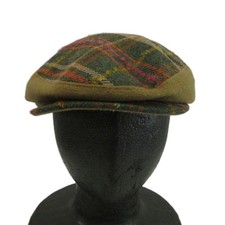 Borsalino Wool Tartan Check Hat Beige Men M 54cm AB (Ages 14+) picture