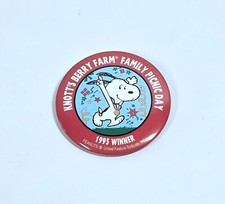 Knott's Berry Farm Family Picnic Day Winner Button Pinback Badge  - 1995 picture