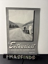 1951 March HARLEY DAVIDSON Motorcycle Magazine THE ENTHUSIAST Vintage picture