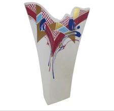 ROSENTHAL ART DECO VASE, Geo Design, Gold Accents  picture