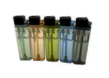 5 Ct MK Plus Five Assorted Color Refillable Lighters (008570) picture