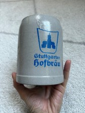 Vintage Stuttgarter Hofbräu German Beer Stein Stoneware Oktoberfest Collectible picture