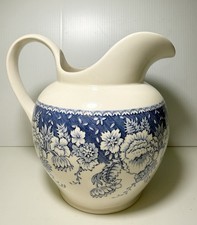 Mason's Crabtree & Evelyn Pitcher London Blue & White Roses Large RARE Ceramic picture