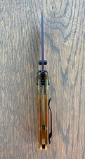 Benchmade 565PL-2501 Mini Freek CPM-M4 Amber Ultem AXIS Lock EDC Knife USA. picture
