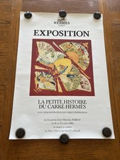 Vtg Hermes Of Paris Original Exposition Poster 1991 La Petite Histoire Du Carre picture