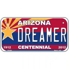 Arizona Centennial Dreamer Novelty Metal License Plate picture