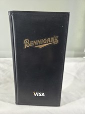 Vintage Bennigan's Restaurant Bill Check Credit Card Folder NEW picture