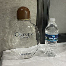 Vintage Calvin Klein OBSESSION FOR MEN Giant Store Display Bottle Factice Prop. picture