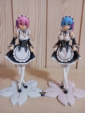 Re Zero Rem and Ram PM Figure Set Maid Outfit Collectible Anime Japan picture