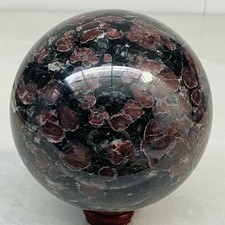 3220G Natural Red Garnet Crystal Sphere Polished Gemstone Ball Healing 7.09LB picture