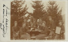PC CPA BOSNIA, SOLDIERS PLAYING CARDS, Vintage REAL PHOTO Postcard (b23878) picture