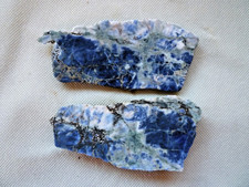 Beautiful Namibian Sodalite Slab For Cabbing, Collecting, Deep Blue 6.3 ounces picture