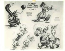 Disney: Dumbo-Original Stat Model Sheet-Clown Band Suggestions-1941 picture