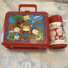 Rugrats Plastic Lunchbox With Thermos Vintage 1997 VG Condition  picture