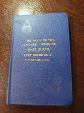 1962 The Work of the Almoner Organist Inner Guard   Freemasonry masonic  /171 picture