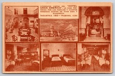 Hotel Gran America Havana Cuba Capitolio Multi View Postcard picture