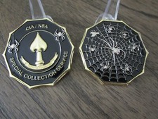 Special Collection Service CIA NSA Spider Web Challenge Coin picture