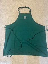 NEW Starbucks Uniform Apron Embroidered Barista Pockets Adjustable Neck Ties picture