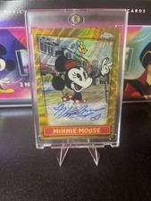 2026 Topps Disney Neon Minnie Mouse Gold Wave Autograph-#50/50 Bookend Rare SSP picture