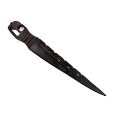 Vtg Hand Carved African Ebony Wood Letter Opener Tribal Dagger Knife Folk Art picture