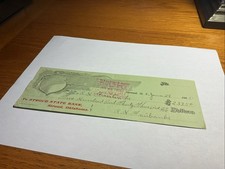 1905 Stroud Oklahoma Territory Bank Check picture