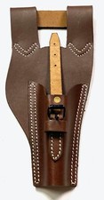 WWI FRENCH LEBEL 1890/92 1915 RIFLE LEATHER BAYO CARRY FROG-BROWN picture