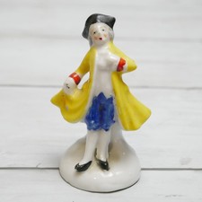 Vintage Ceramic Victorian Gentleman Figurine Japan Hand Painted Miniature picture