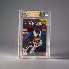 Venom Lethal Protector #1 CGC SS 8.0 Signed Mark Bagley 1993 1st Solo Series Key picture